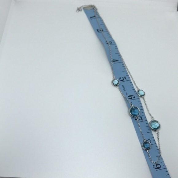 925 silver topaz stone‎ necklace - Picture 10 of 12